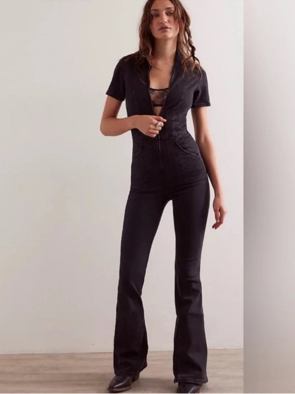 We The Free Jayde black jumpsuit